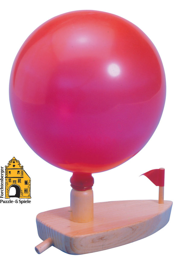 Öko Power Boot - Luftballonboot Luftballon Antrieb