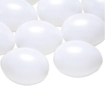 10 Kunststoff Eier Ostereier
